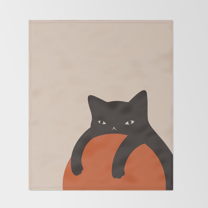 Cat Landscape 155 Throw Blanket Gallery Image 2