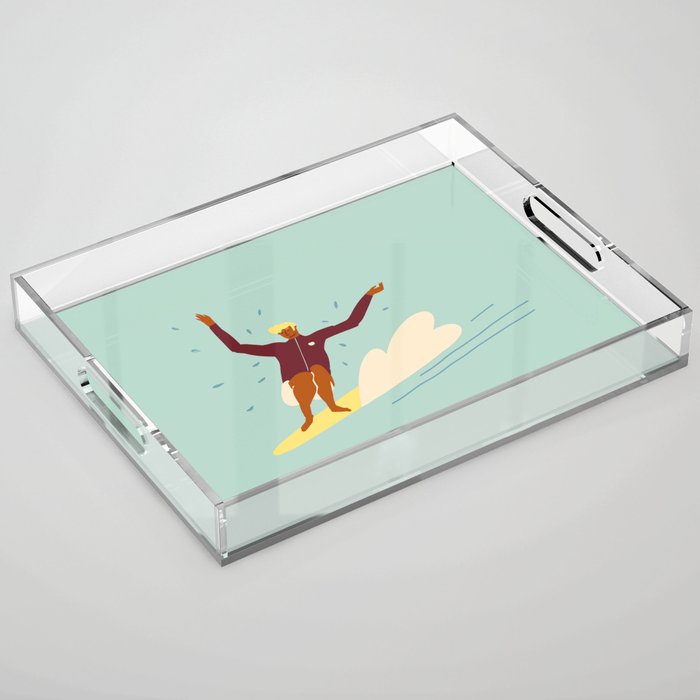 Surf buddy Acrylic Tray Gallery Image 1