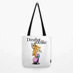 Funny retro skater dog cartoon mascot character  Tote Bag Gallery Image 2