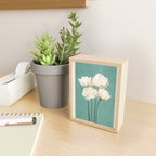 White Flowers 3 Mini Art Print Gallery Image 2