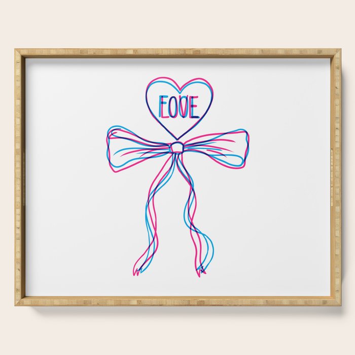 Foolish love Serving Tray Gallery Image 1