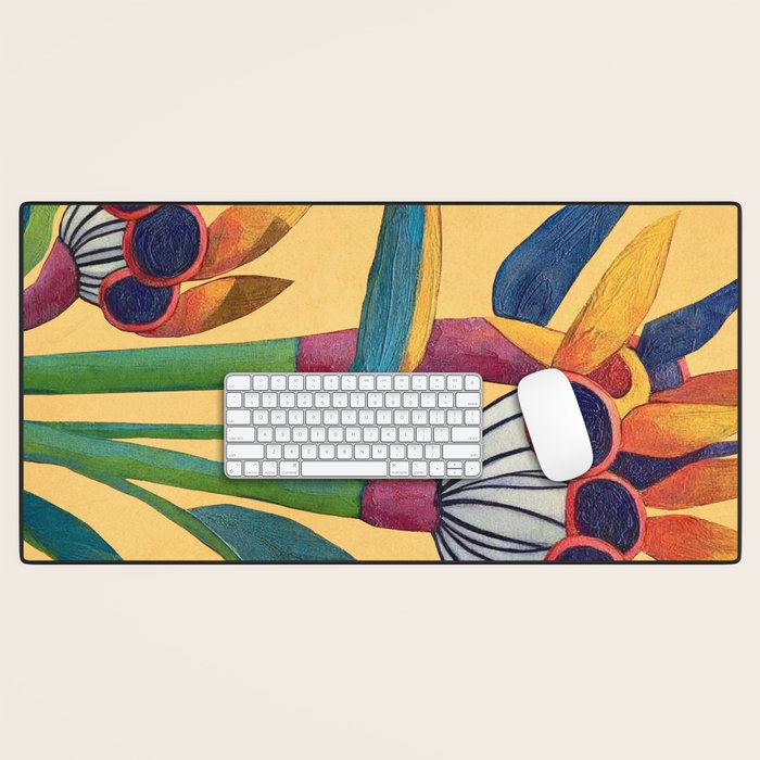 Bird of Paradise in Tropical Bloom Desk Mat Gallery Image 1