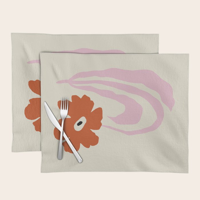 Dropping pink flower  Placemat Gallery Image 1