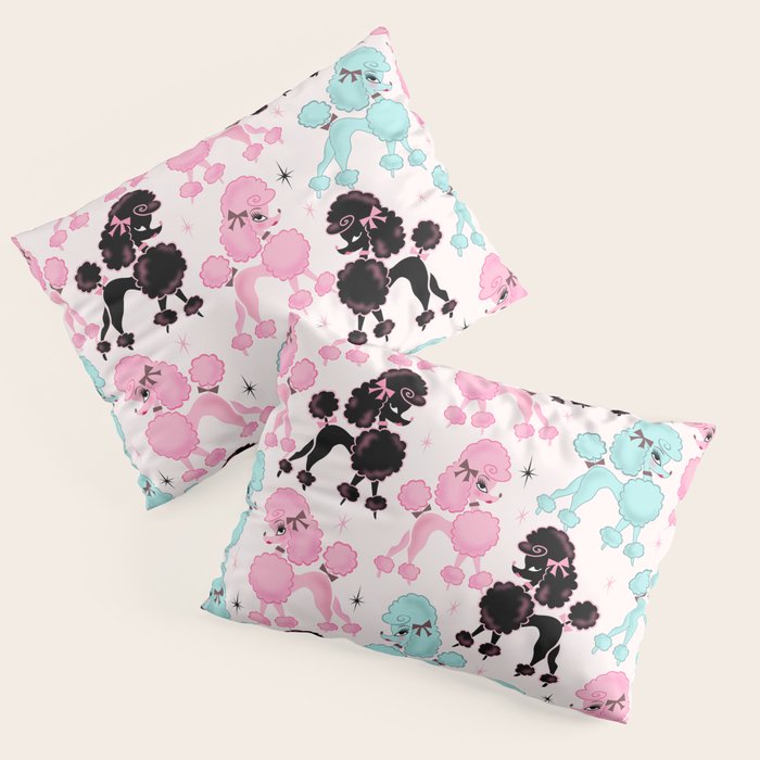 Poodlerama Retro Poodles Pillow Sham Gallery Image 1