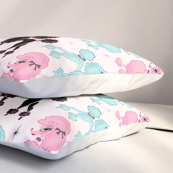 Poodlerama Retro Poodles Pillow Sham Gallery Image 3
