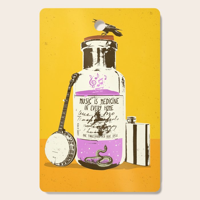 MUSIC IS MEDICINE Cutting Board Gallery Image 1