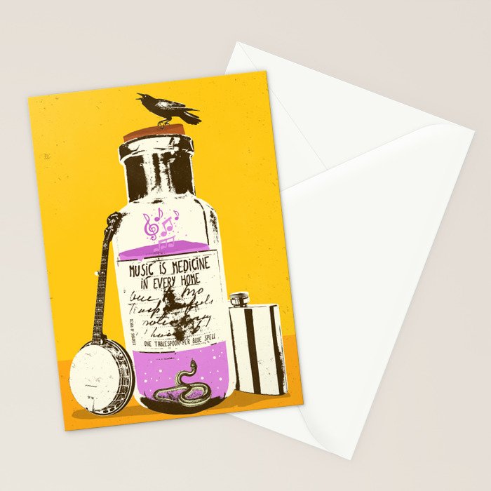 MUSIC IS MEDICINE Stationery Card Gallery Image 2