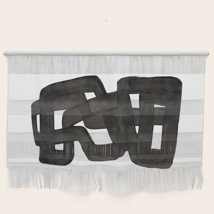 'Boulder' Mid Century Modern Fun Abstract Shapes  Wall Hanging Gallery Image 1