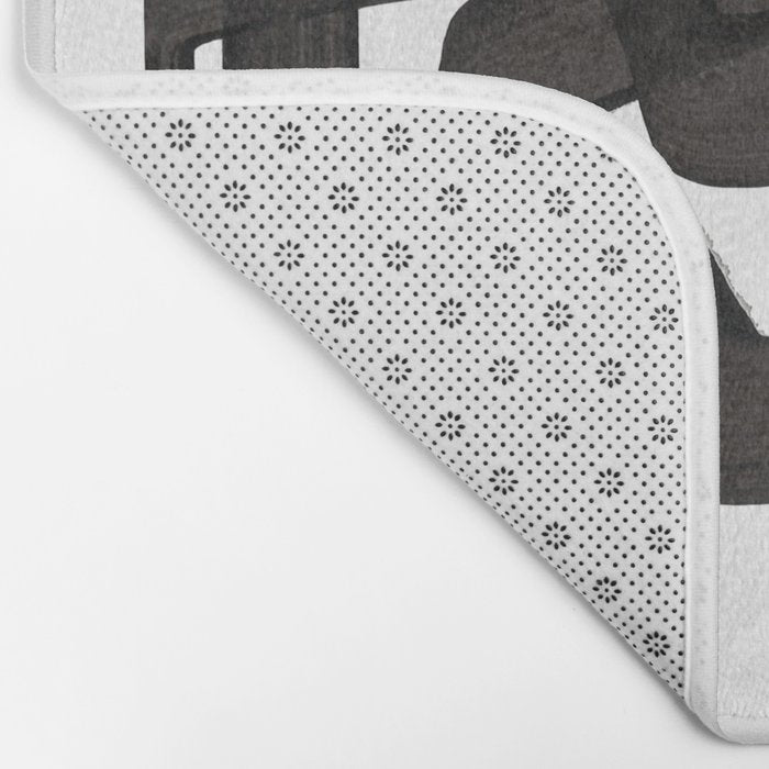 'Boulder' Mid Century Modern Fun Abstract Shapes  Bath Mat Gallery Image 2