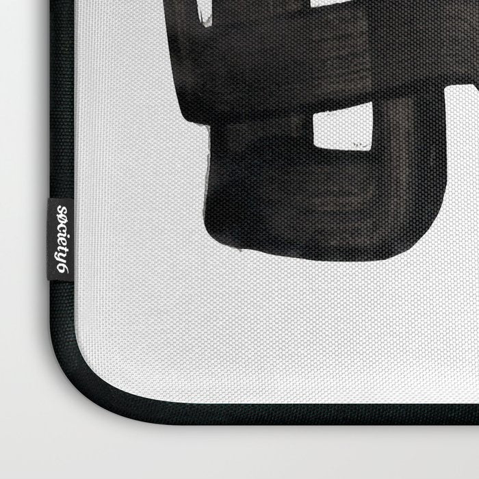 'Boulder' Mid Century Modern Fun Abstract Shapes  Laptop Sleeve Gallery Image 3