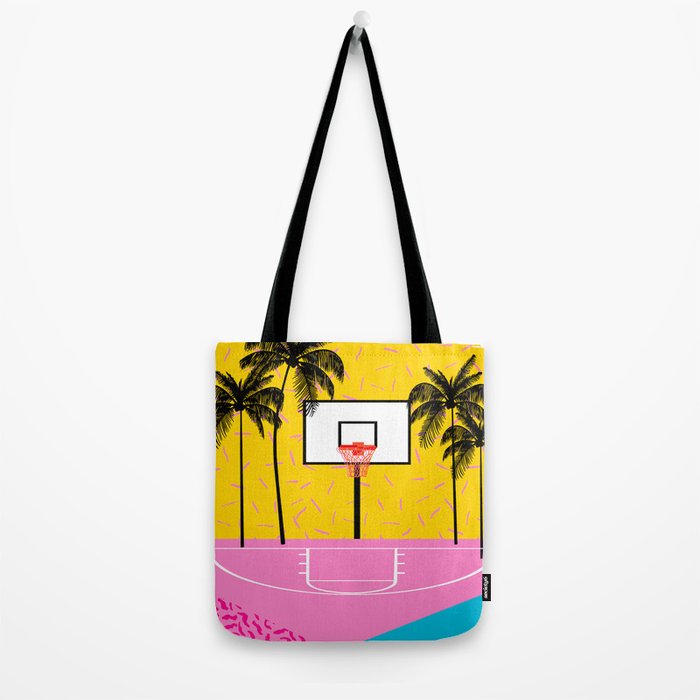 Dope - memphis retro vibes basketball sports athlete 80s throwback vintage style 1980's Tote Bag Gallery Image 2