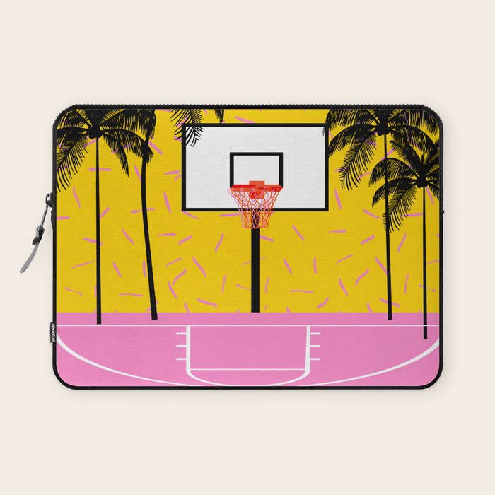 Dope - memphis retro vibes basketball sports athlete 80s throwback vintage style 1980's Laptop Sleeve Gallery Image 1