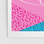 Dope - memphis retro vibes basketball sports athlete 80s throwback vintage style 1980's Poster Gallery Image 3