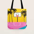 Dope - memphis retro vibes basketball sports athlete 80s throwback vintage style 1980's Tote Bag Gallery Image 1