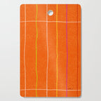 Textured Picnic Pattern in Poppy Red Cutting Board Gallery Image 1