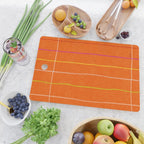 Textured Picnic Pattern in Poppy Red Cutting Board Gallery Image 2
