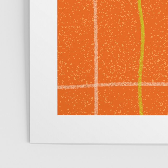 Textured Picnic Pattern in Poppy Red Poster Gallery Image 3