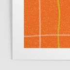 Textured Picnic Pattern in Poppy Red Poster Gallery Image 3