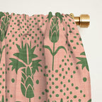 Bachelor Button Boutonniere Peach Green Window Curtain Gallery Image 2