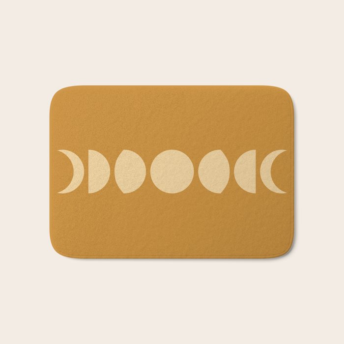 Minimal Moon Phases I Bath Mat Gallery Image 1