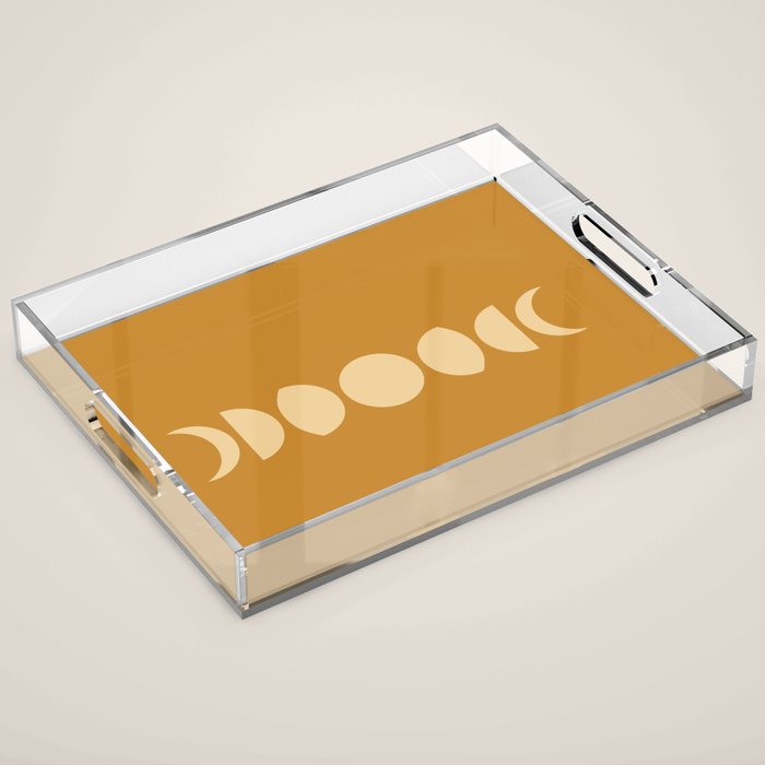 Minimal Moon Phases I Acrylic Tray Gallery Image 1