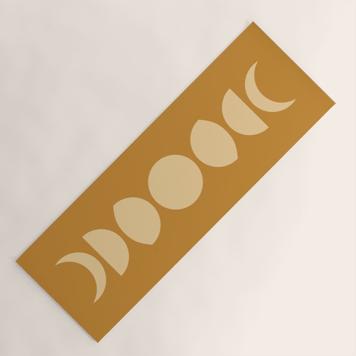 Minimal Moon Phases I Yoga Mat Gallery Image 1