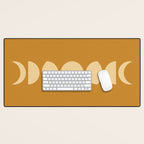 Minimal Moon Phases I Desk Mat Gallery Image 1