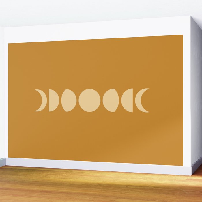 Minimal Moon Phases I Wall Mural Gallery Image 2