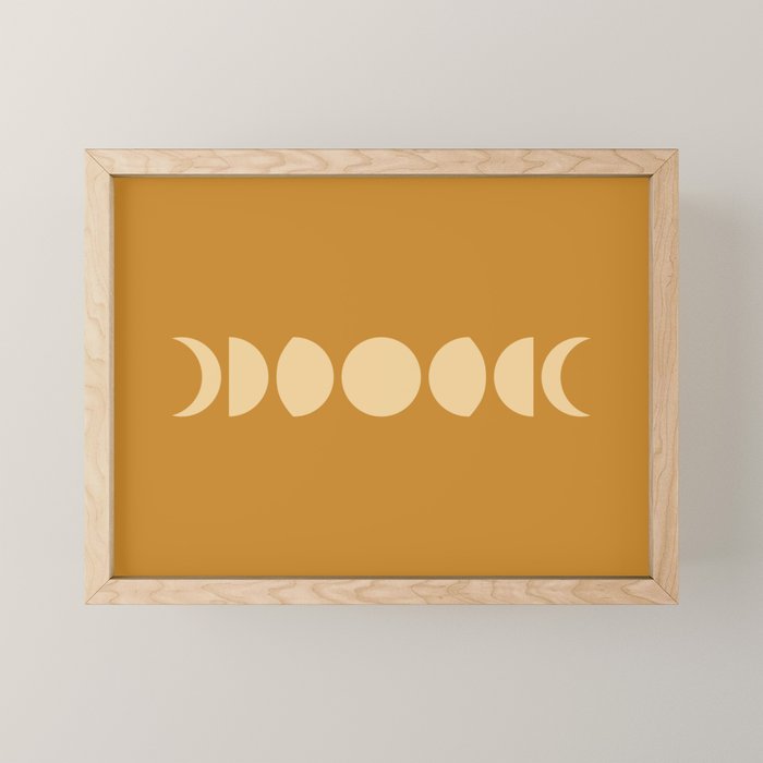 Minimal Moon Phases I Mini Art Print Gallery Image 1