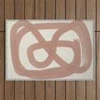 Pink Lines #1 Outdoor Rug Gallery Image 1