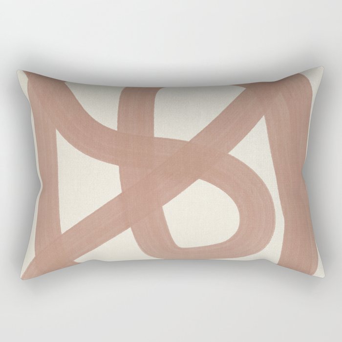 Pink Lines #1 Rectangular Pillow Gallery Image 1