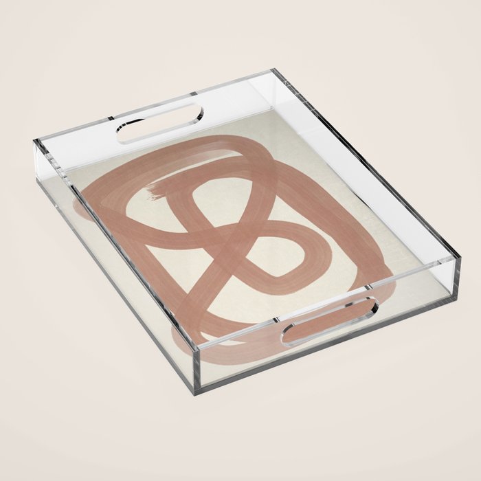 Pink Lines #1 Acrylic Tray Gallery Image 1