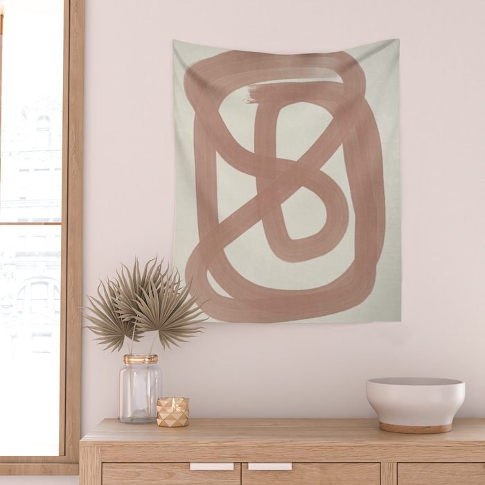 Pink Lines #1 Wall Tapestry Gallery Image 2