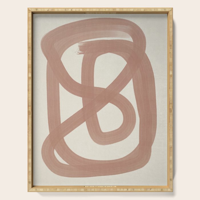Pink Lines #1 Serving Tray Gallery Image 1