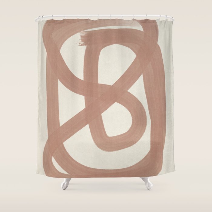 Pink Lines #1 Shower Curtain Gallery Image 1