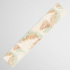 My blush and copper abstract Aloha Tropical Jungle Palm Garden Table Runner Gallery Image 3