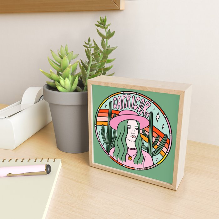 Capricorn Cowgirl Mini Art Print Gallery Image 2
