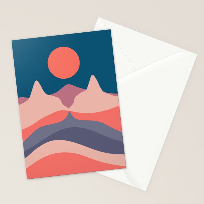Cat Landscape 29 Stationery Card Gallery Image 2