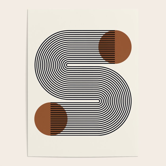 Abstraction_SUN_LINE_POP_ART_Minimalism_S001S Poster Gallery Image 4