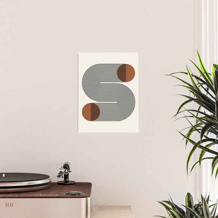 Abstraction_SUN_LINE_POP_ART_Minimalism_S001S Poster Gallery Image 2