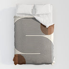 Abstraction_SUN_LINE_POP_ART_Minimalism_S001S Duvet Cover Gallery Image 6