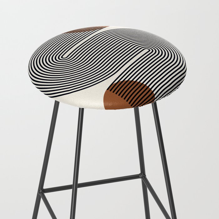 Abstraction_SUN_LINE_POP_ART_Minimalism_S001S Stool Gallery Image 2