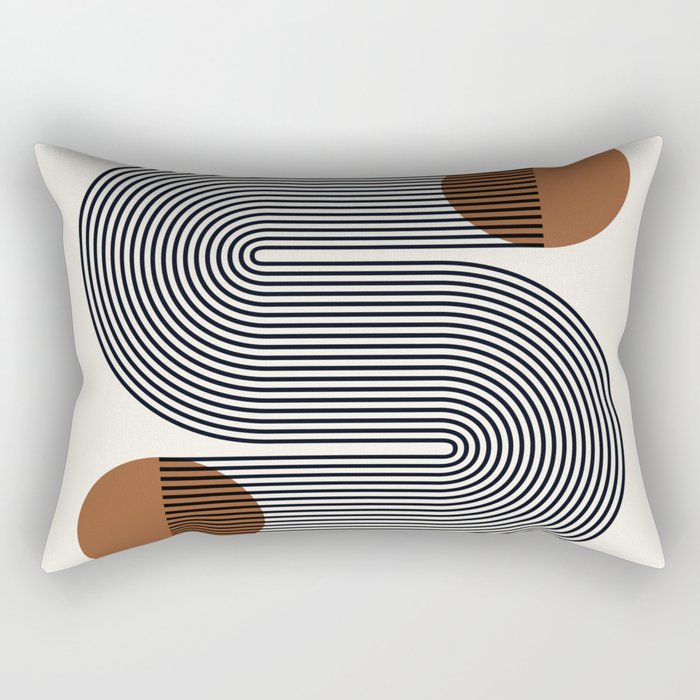 Abstraction_SUN_LINE_POP_ART_Minimalism_S001S Rectangular Pillow Gallery Image 2
