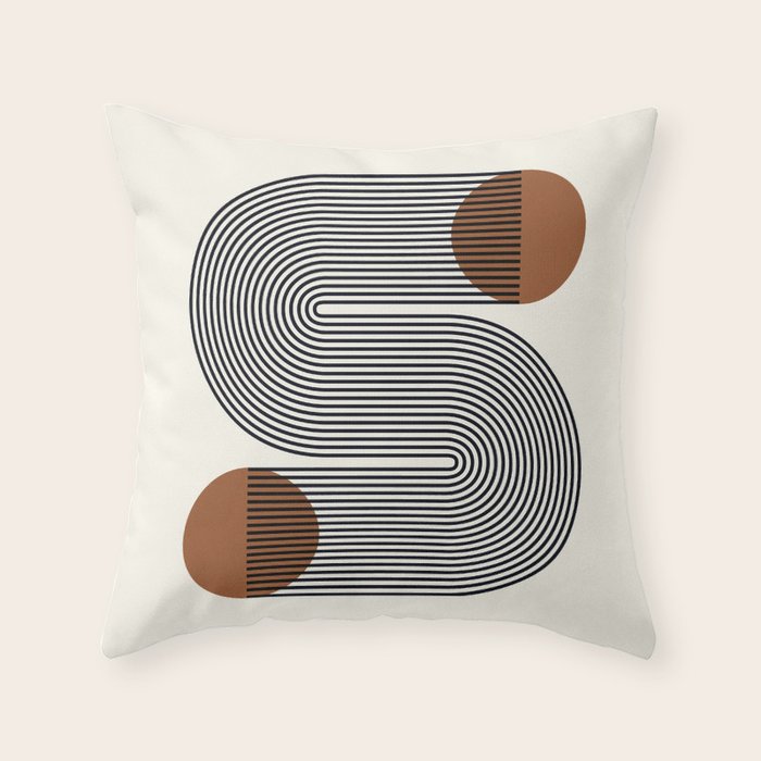 Abstraction_SUN_LINE_POP_ART_Minimalism_S001S Throw Pillow Gallery Image 6