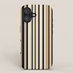 Classic Stripes VII - Neutral Vintage iPhone Case Gallery Image 1