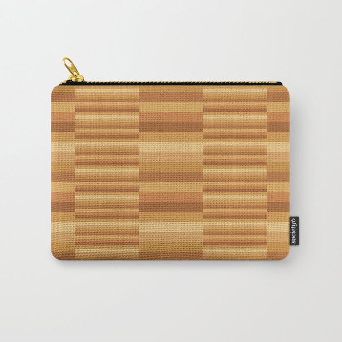 Mixed Stripes Pattern XII Orange Tones Carry All Pouch Gallery Image 1