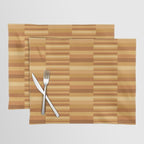 Mixed Stripes Pattern XII Orange Tones Placemat Gallery Image 1