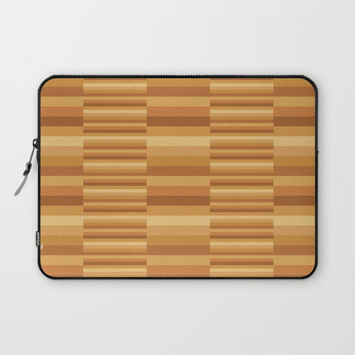 Mixed Stripes Pattern XII Orange Tones Laptop Sleeve Gallery Image 1