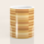 Mixed Stripes Pattern XII Orange Tones Coffee Mug Gallery Image 4