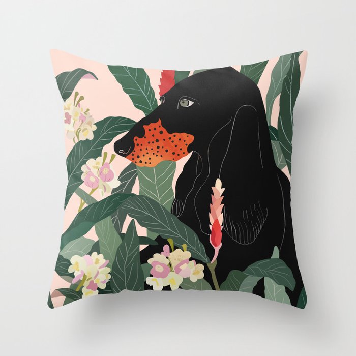 Hidden in the Greenery Throw Pillow Gallery Image 6